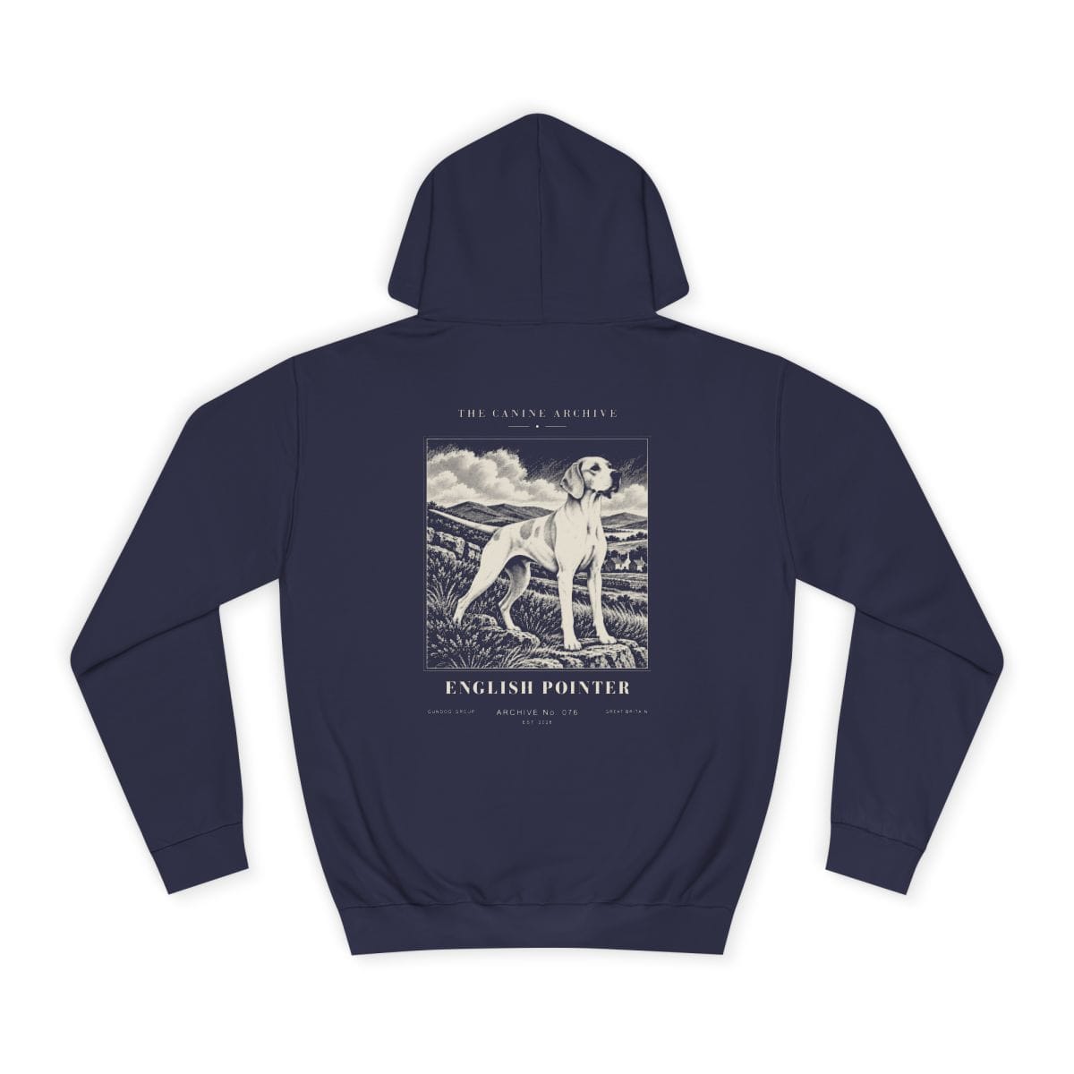 English Pointer Hoodie in Oxford Navy