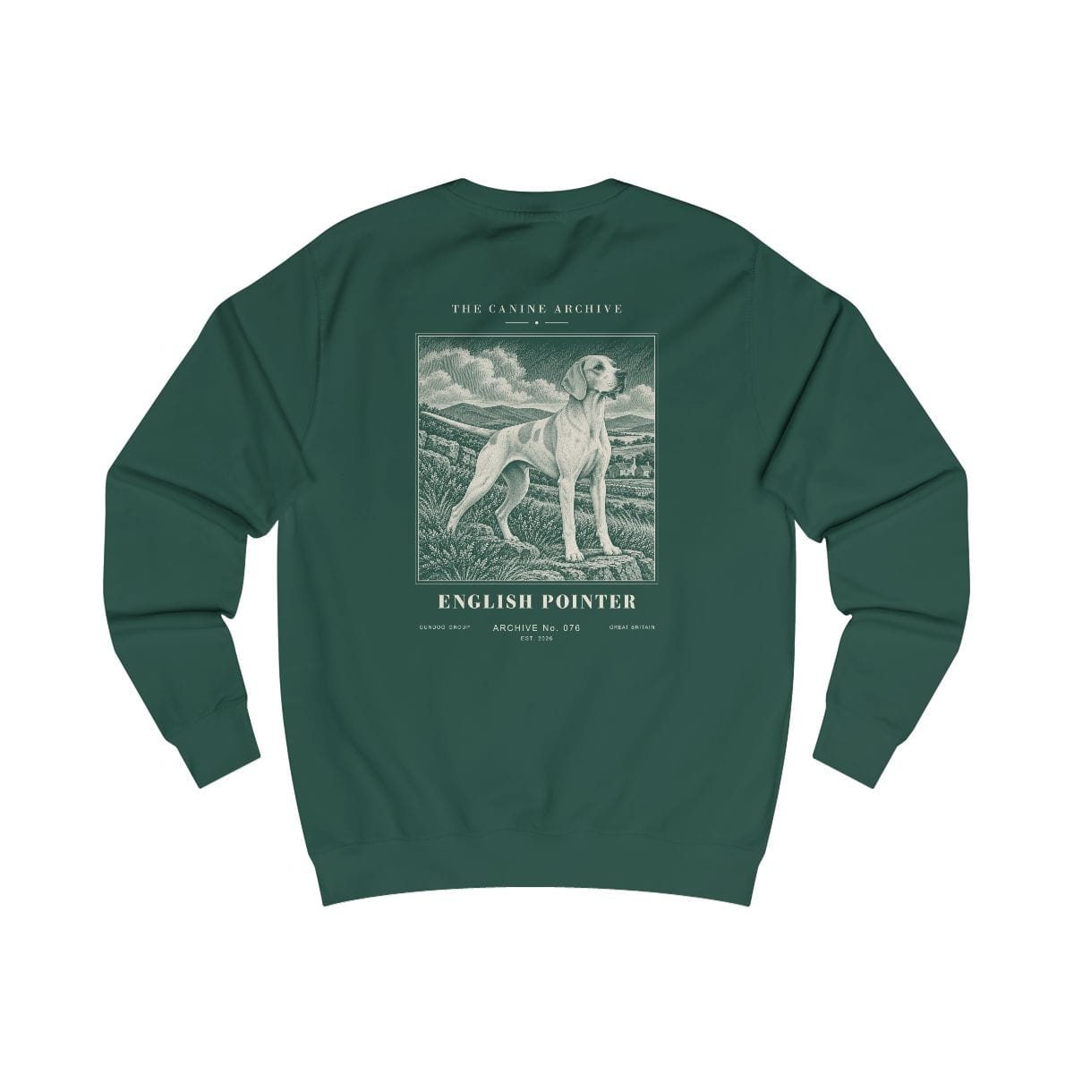 English Pointer Sweatshirt in Bottle Green