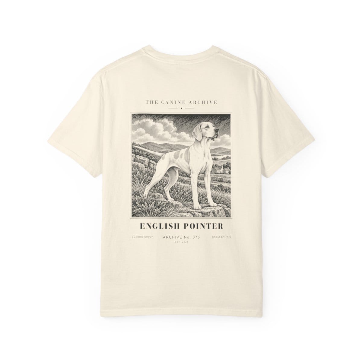 English Pointer Tee in Ivory