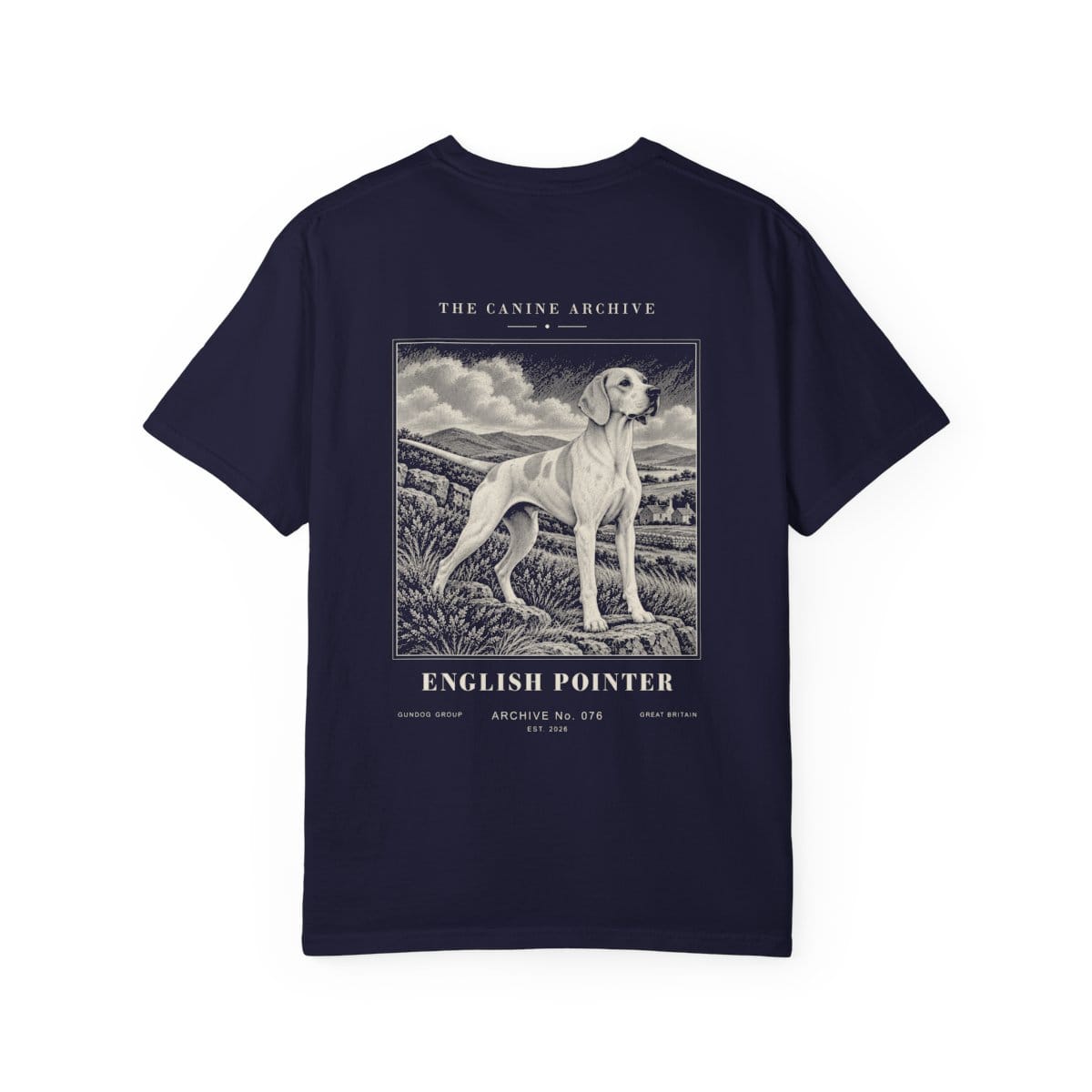 English Pointer Tee in True Navy
