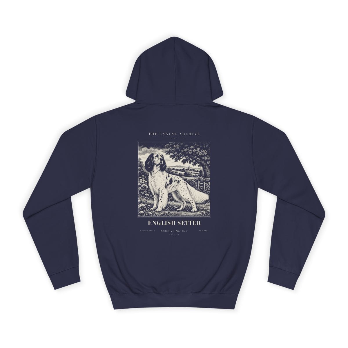 English Setter Hoodie in Oxford Navy