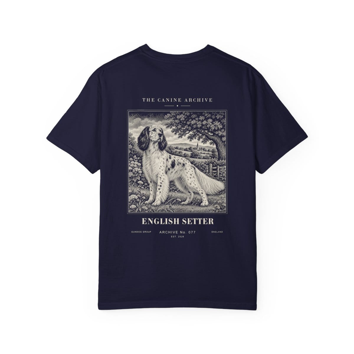 English Setter Tee in True Navy