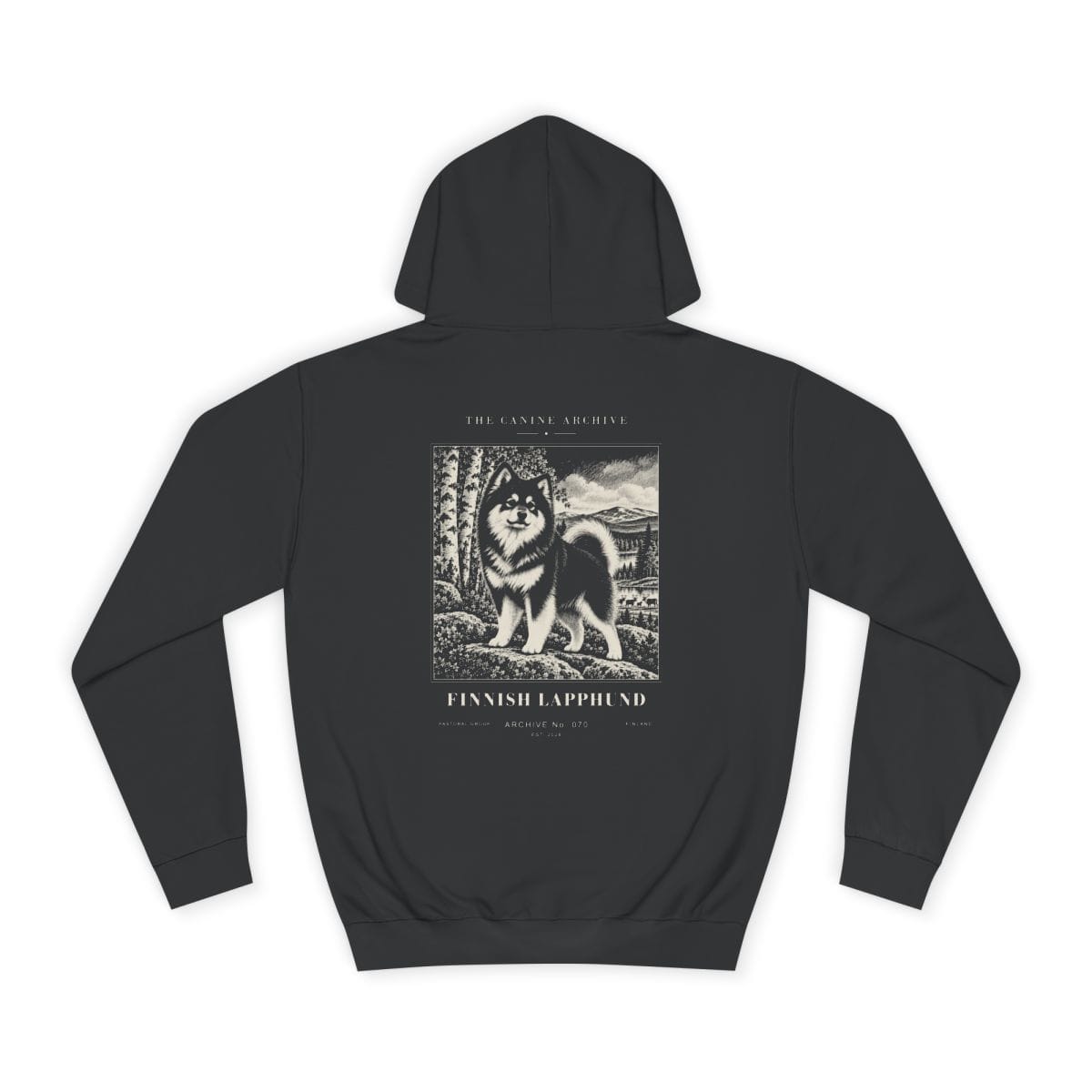 Finnish Lapphund Hoodie in Jet Black