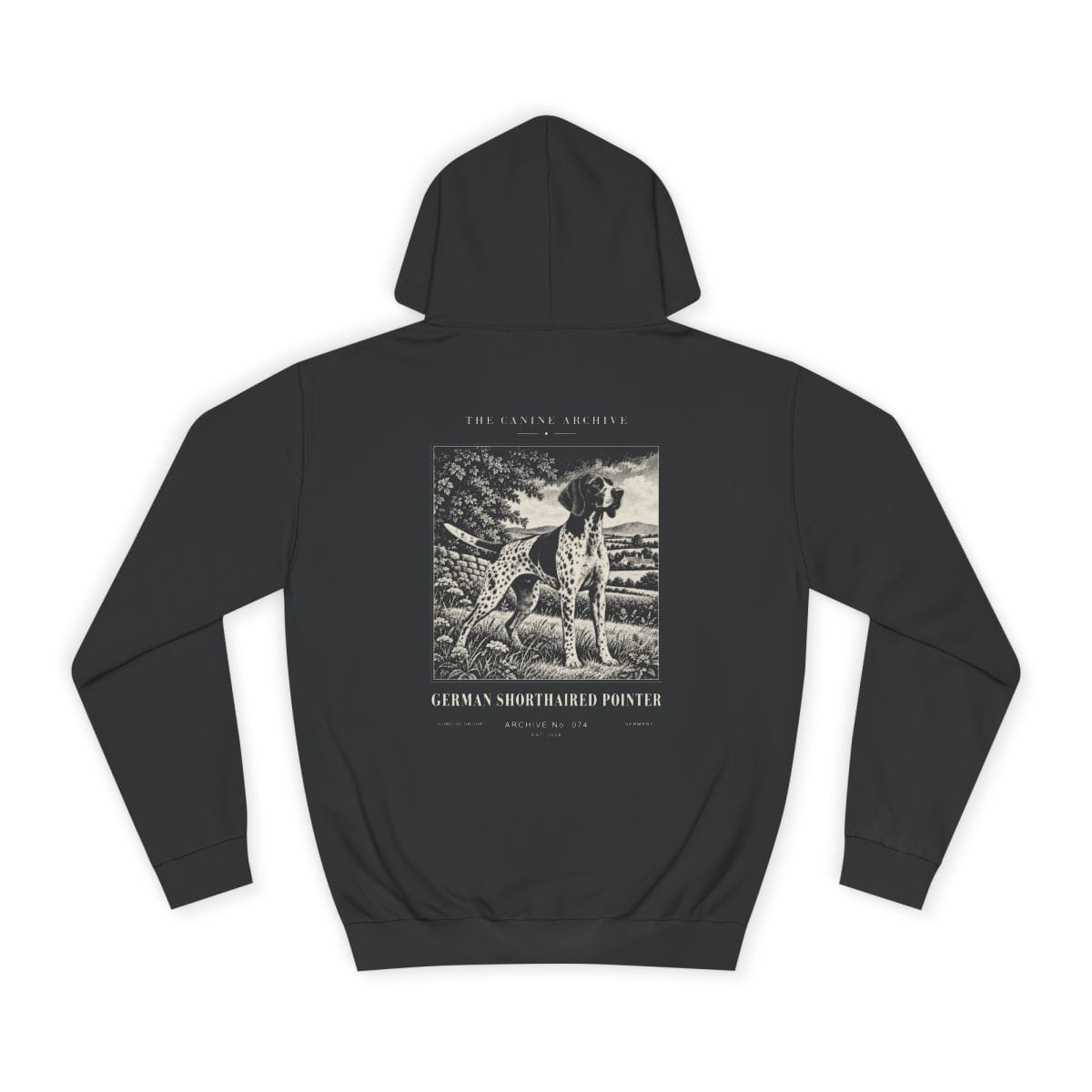 German Shorthaired Pointer Hoodie in Jet Black