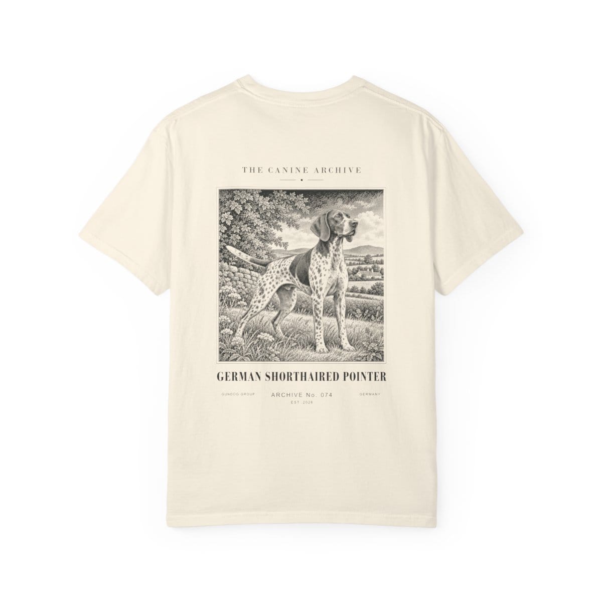 German Shorthaired Pointer Tee in Ivory