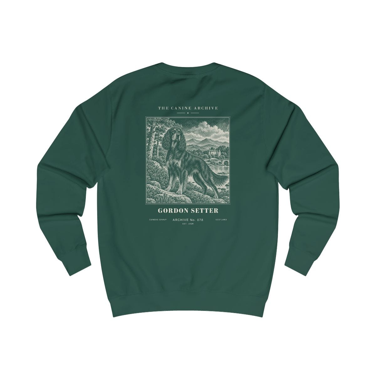 Gordon Setter Sweatshirt in Bottle Green