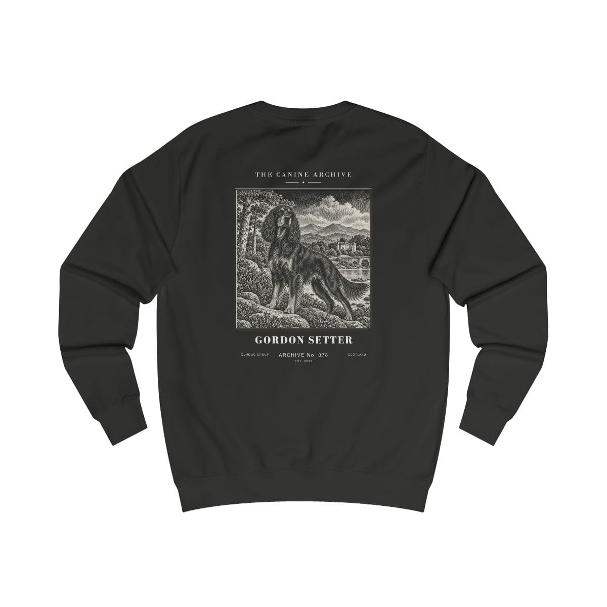 Gordon Setter Sweatshirt in Jet Black