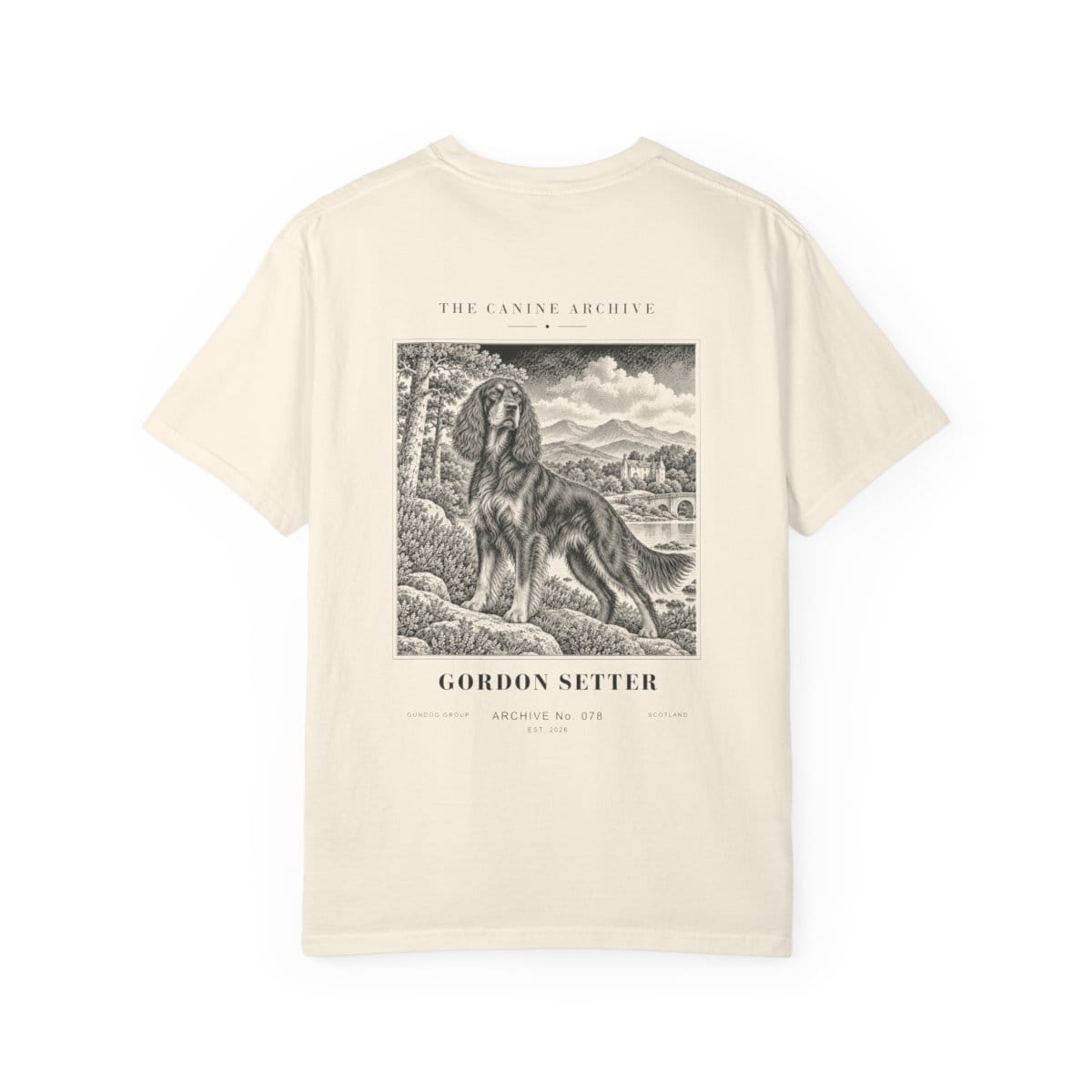Gordon Setter Tee in Ivory