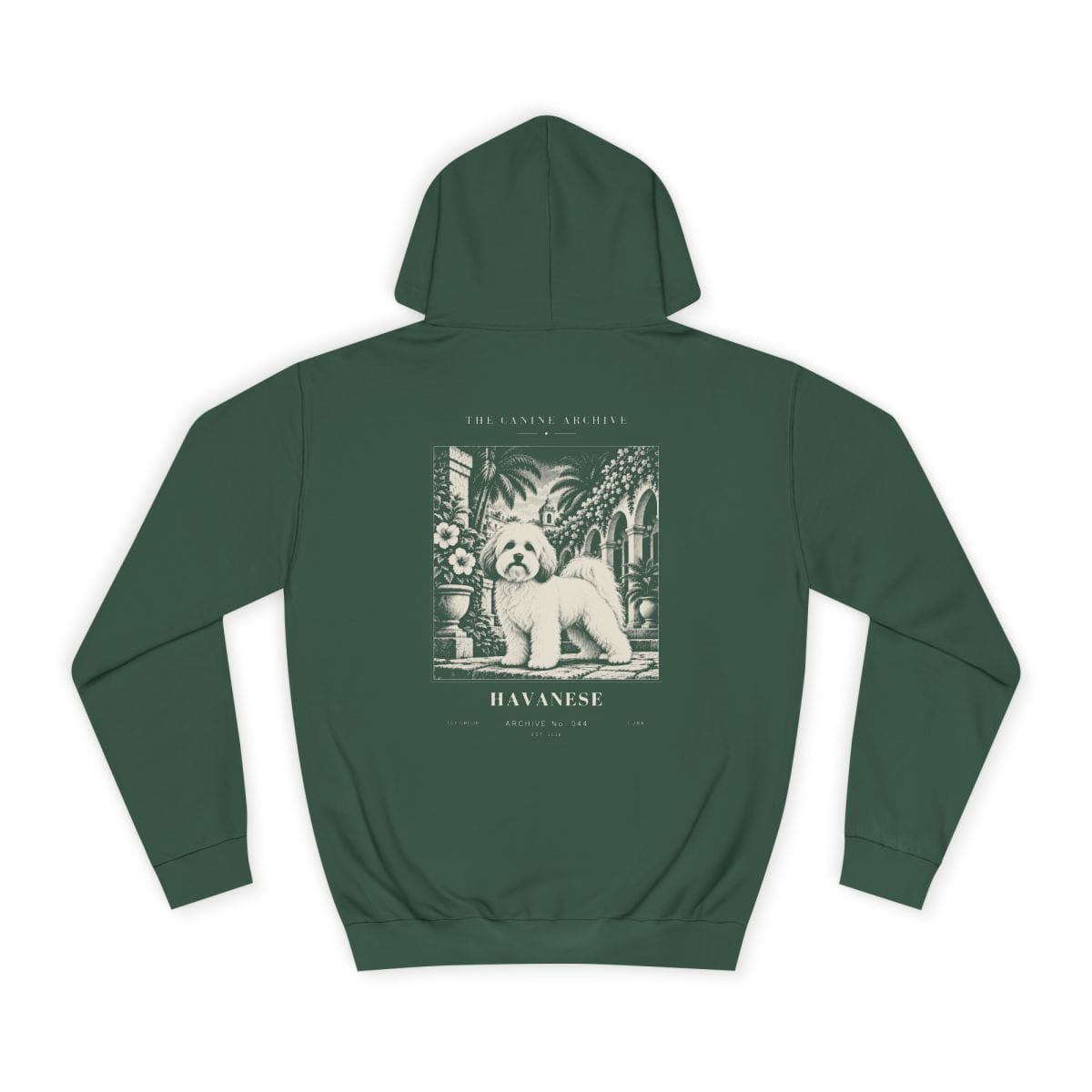 Havanese Hoodie in Bottle Green