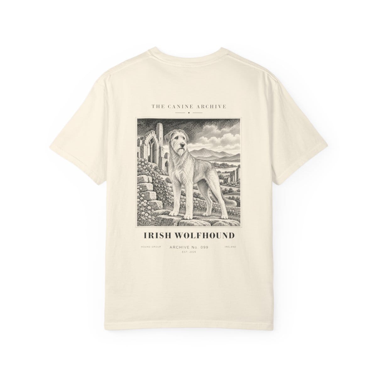 Irish Wolfhound Tee in Ivory