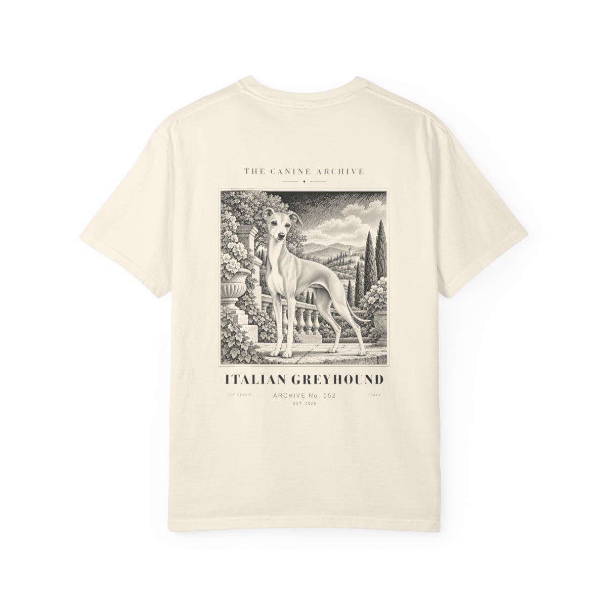 Italian Greyhound Tee in Ivory