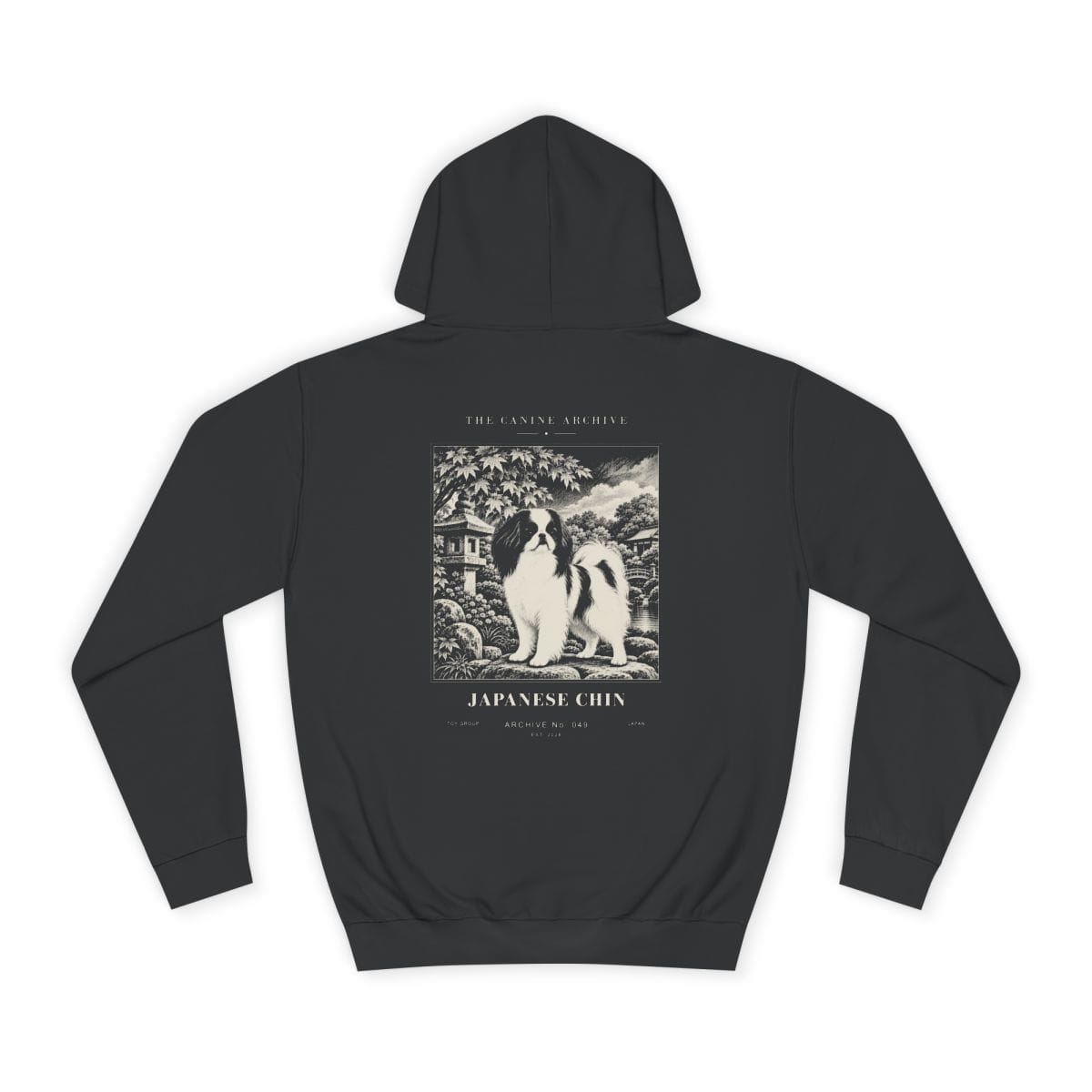 Japanese Chin Hoodie in Jet Black