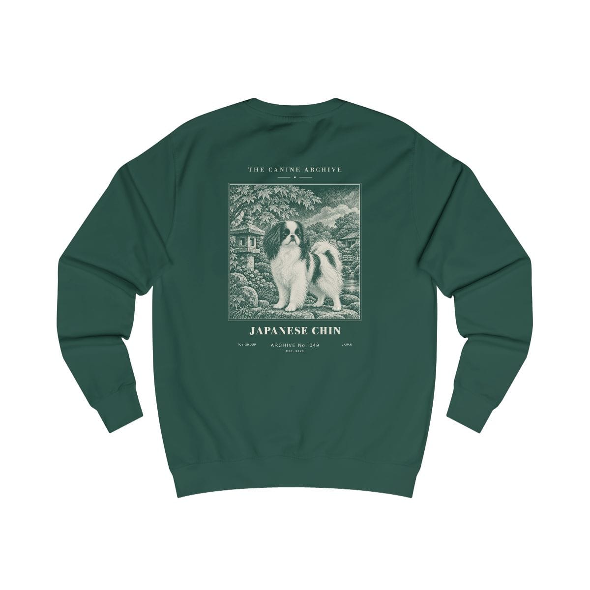 Japanese Chin Sweatshirt in Bottle Green