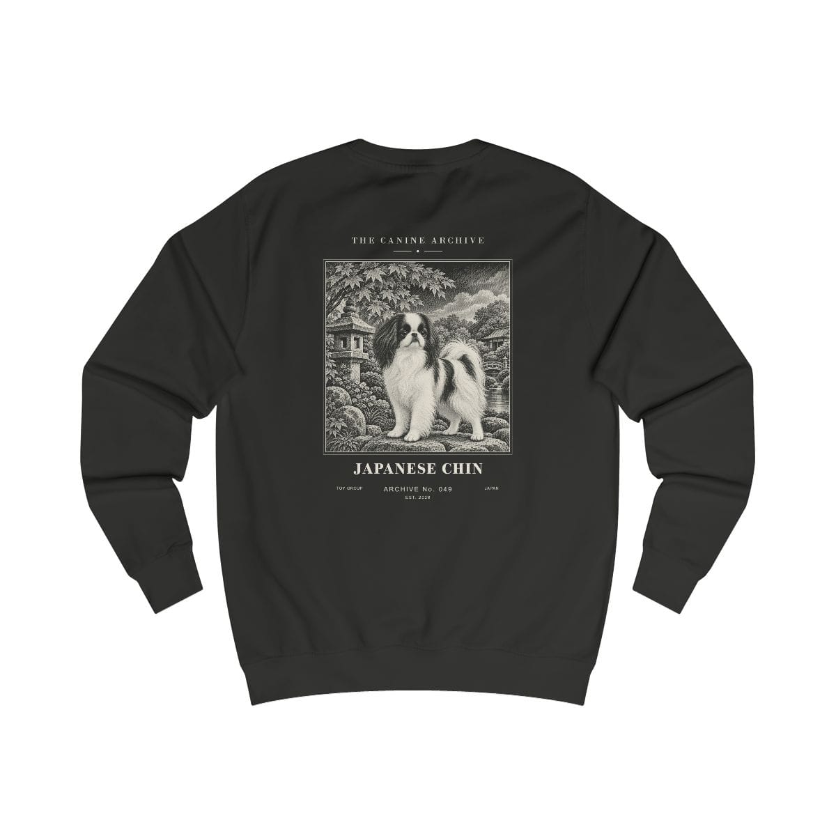 Japanese Chin Sweatshirt in Jet Black