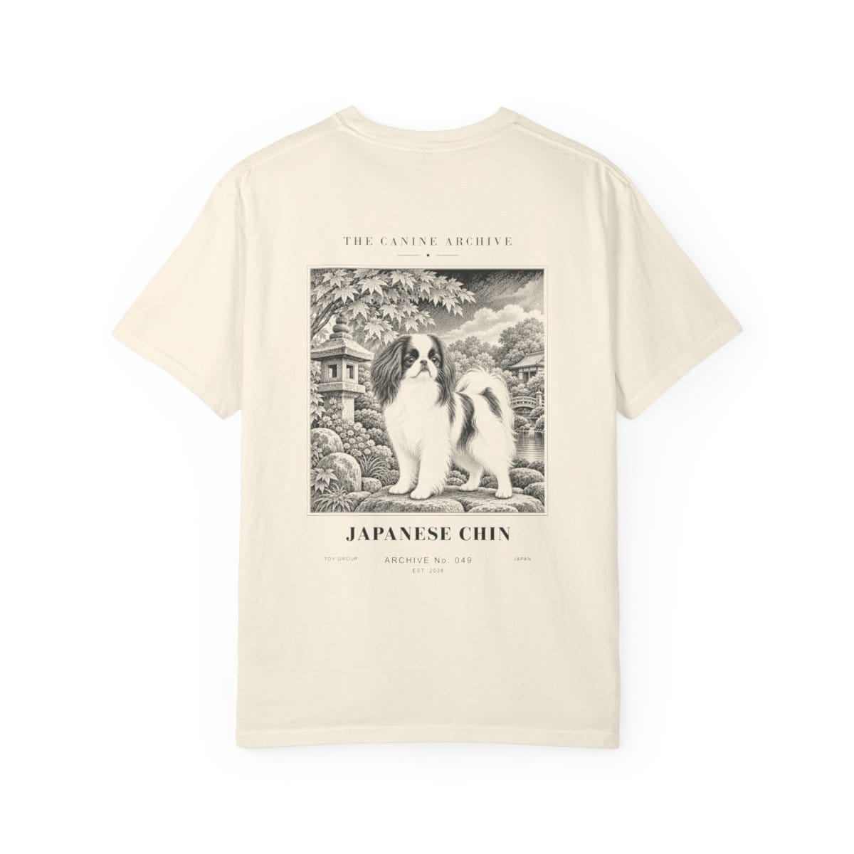 Japanese Chin Tee in Ivory