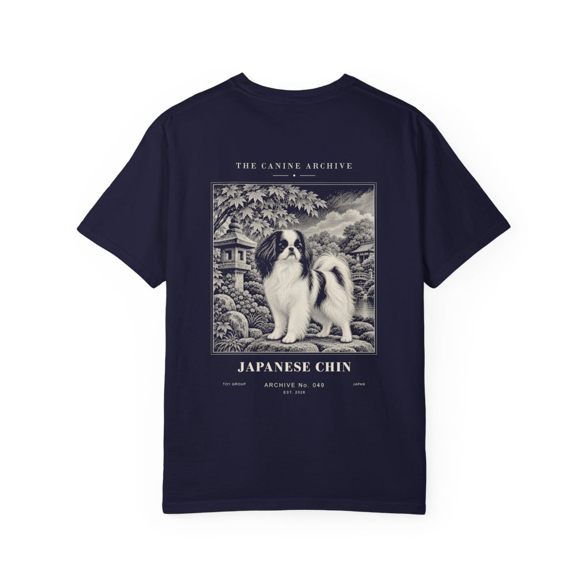 Japanese Chin Tee in True Navy