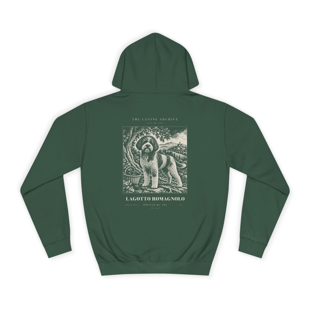 Lagotto Romagnolo Hoodie in Bottle Green
