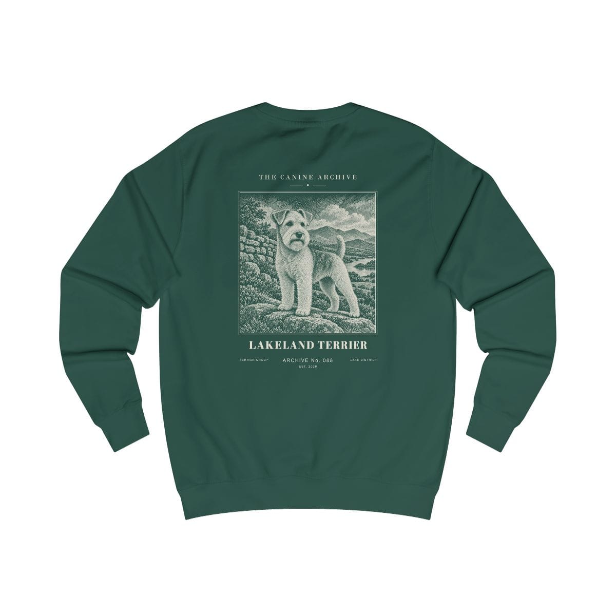 Lakeland Terrier Sweatshirt in Bottle Green