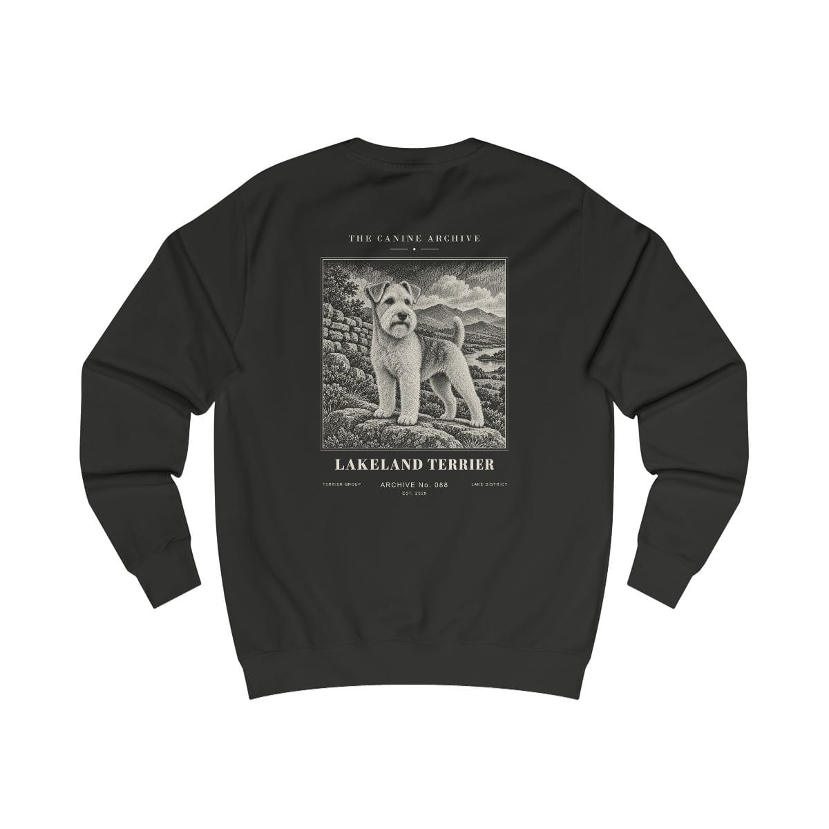 Lakeland Terrier Sweatshirt in Jet Black