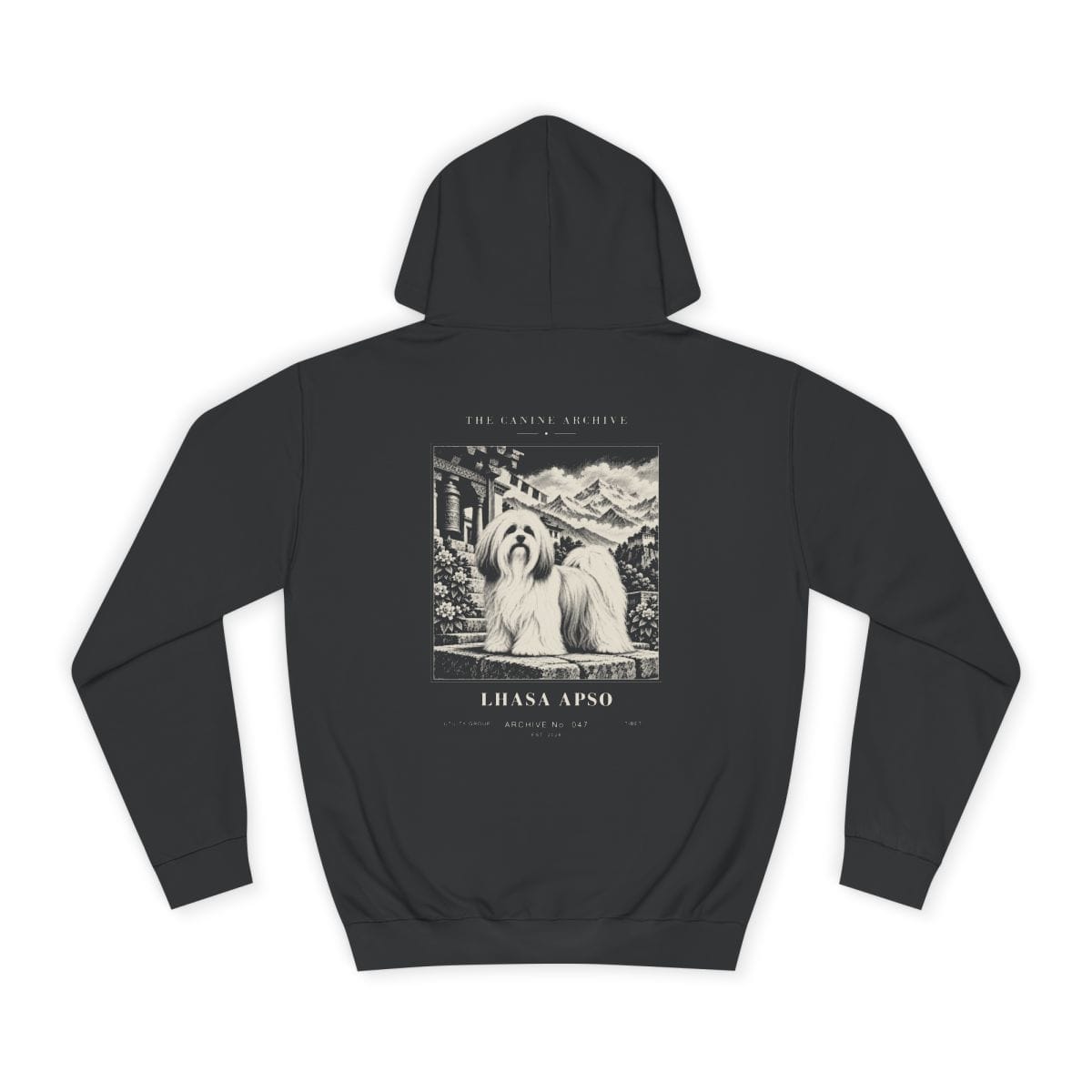 Lhasa Apso Hoodie in Jet Black