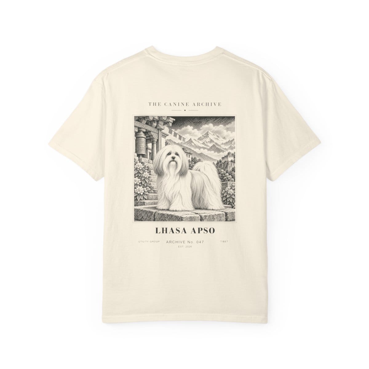 Lhasa Apso Tee in Ivory