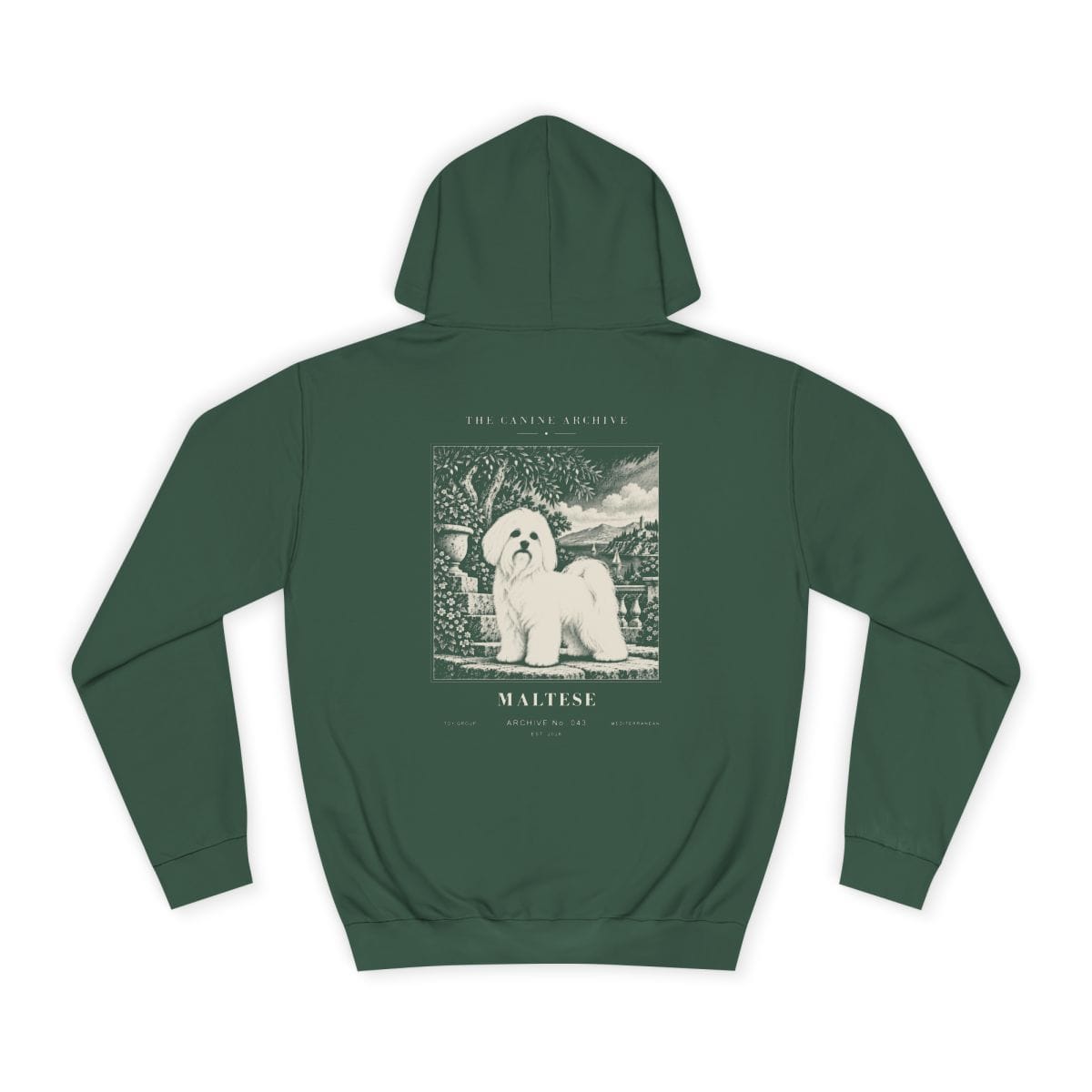 Maltese Hoodie in Bottle Green
