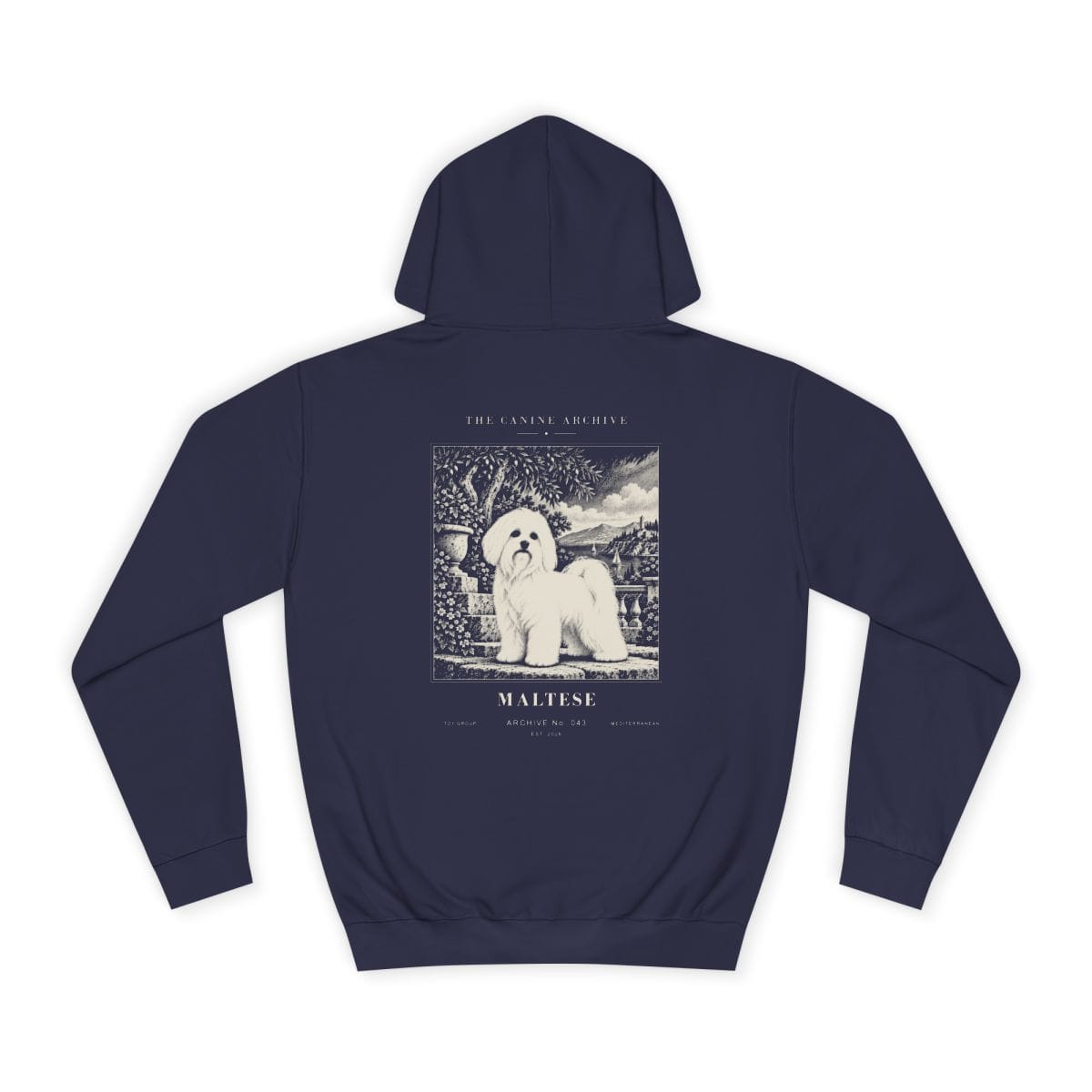 Maltese Hoodie in Oxford Navy
