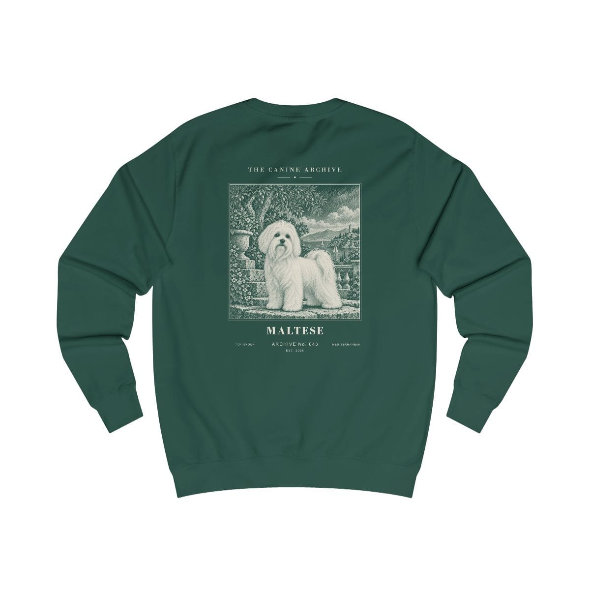 Maltese Sweatshirt in Bottle Green