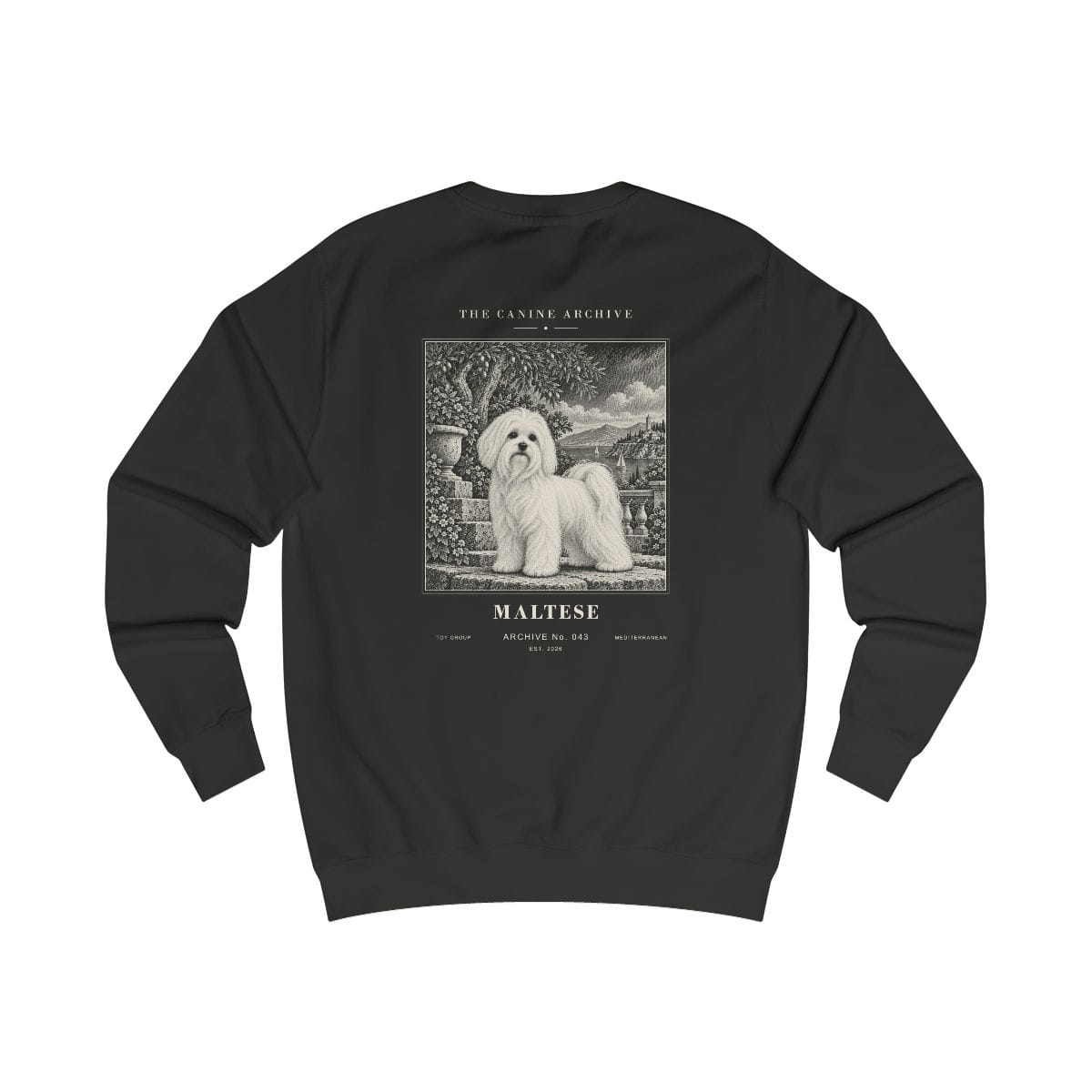 Maltese Sweatshirt in Jet Black