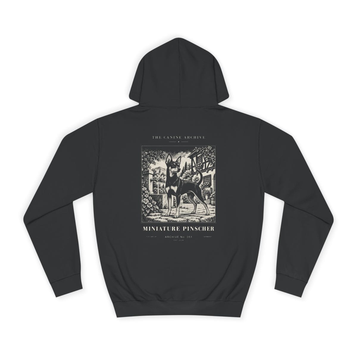 Miniature Pinscher Hoodie in Jet Black