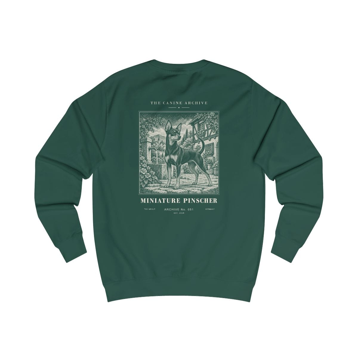 Miniature Pinscher Sweatshirt in Bottle Green
