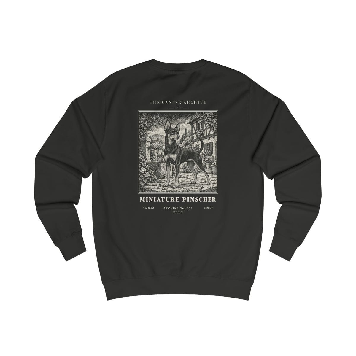 Miniature Pinscher Sweatshirt in Jet Black