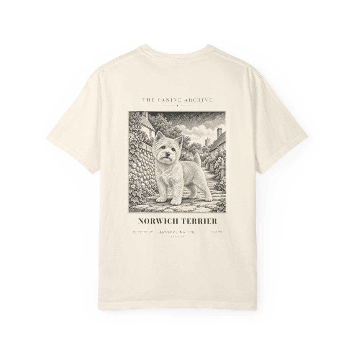 Norwich Terrier Tee in Ivory