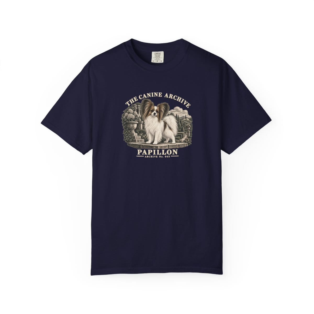 Papillon Front Study Tee in True Navy