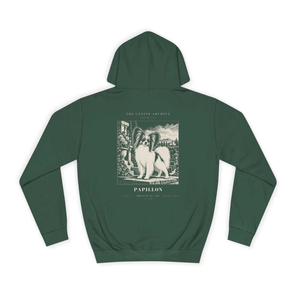 Papillon Hoodie in Bottle Green
