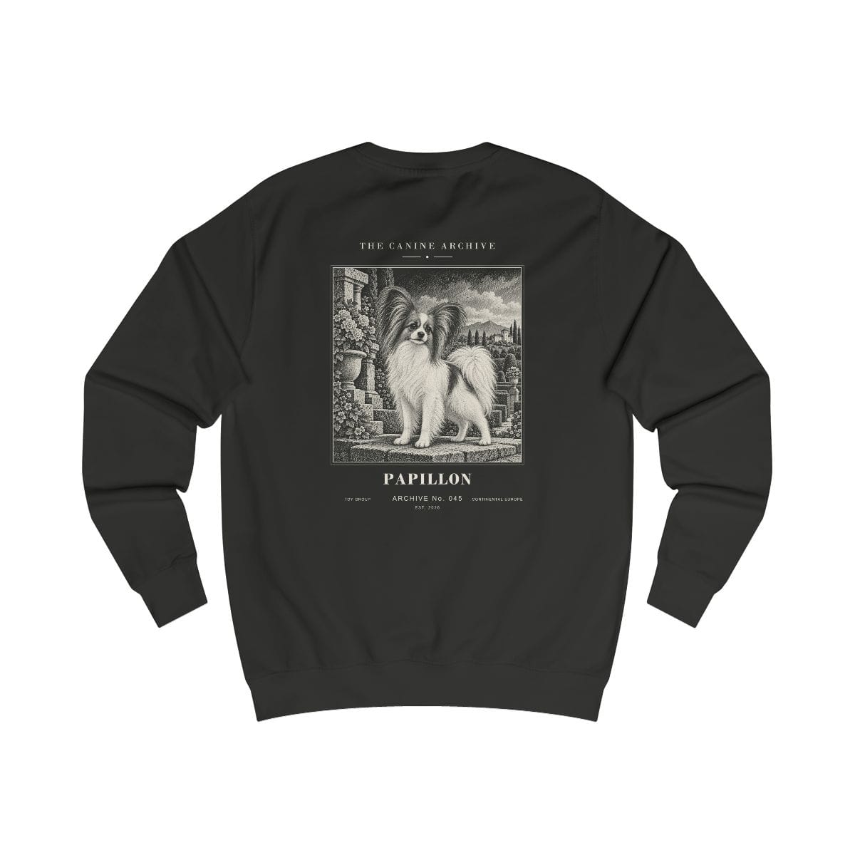 Papillon Sweatshirt in Jet Black