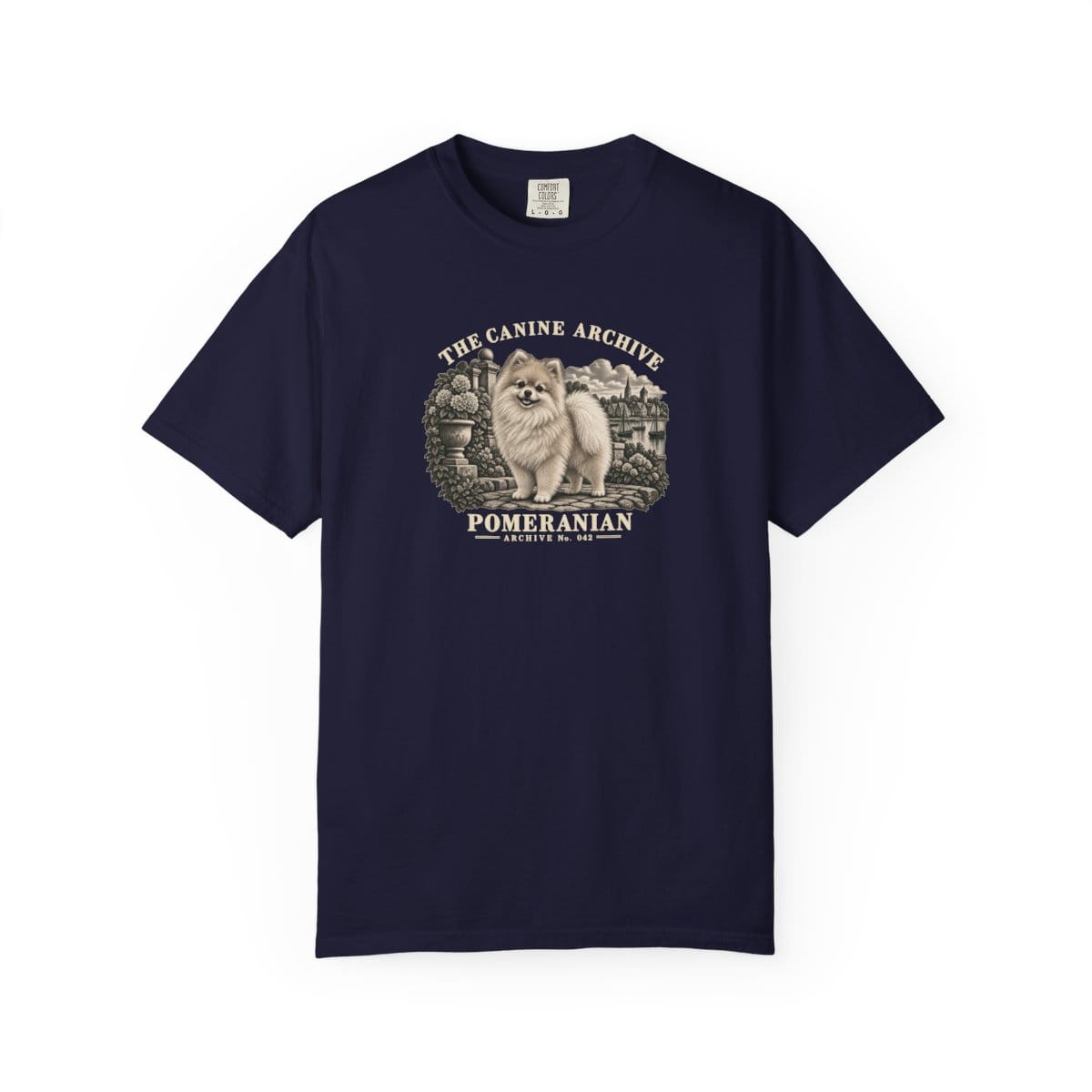 Pomeranian Front Study Tee in True Navy