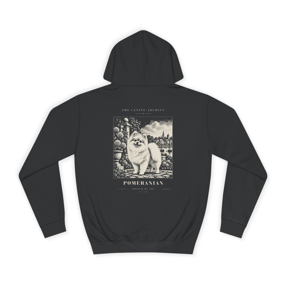 Pomeranian Hoodie in Jet Black
