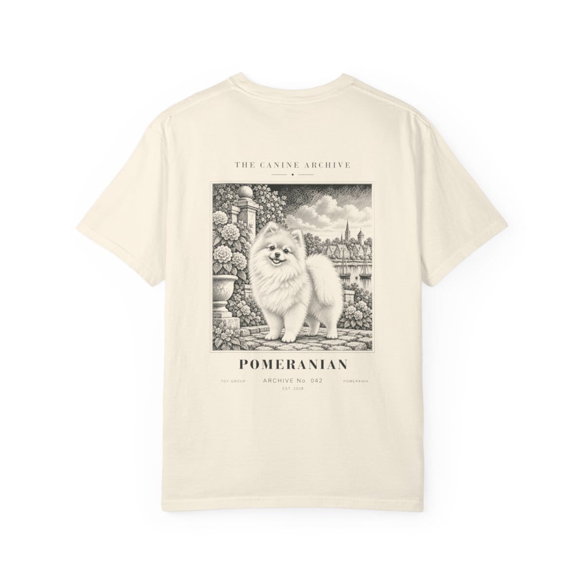 Pomeranian Tee in Ivory