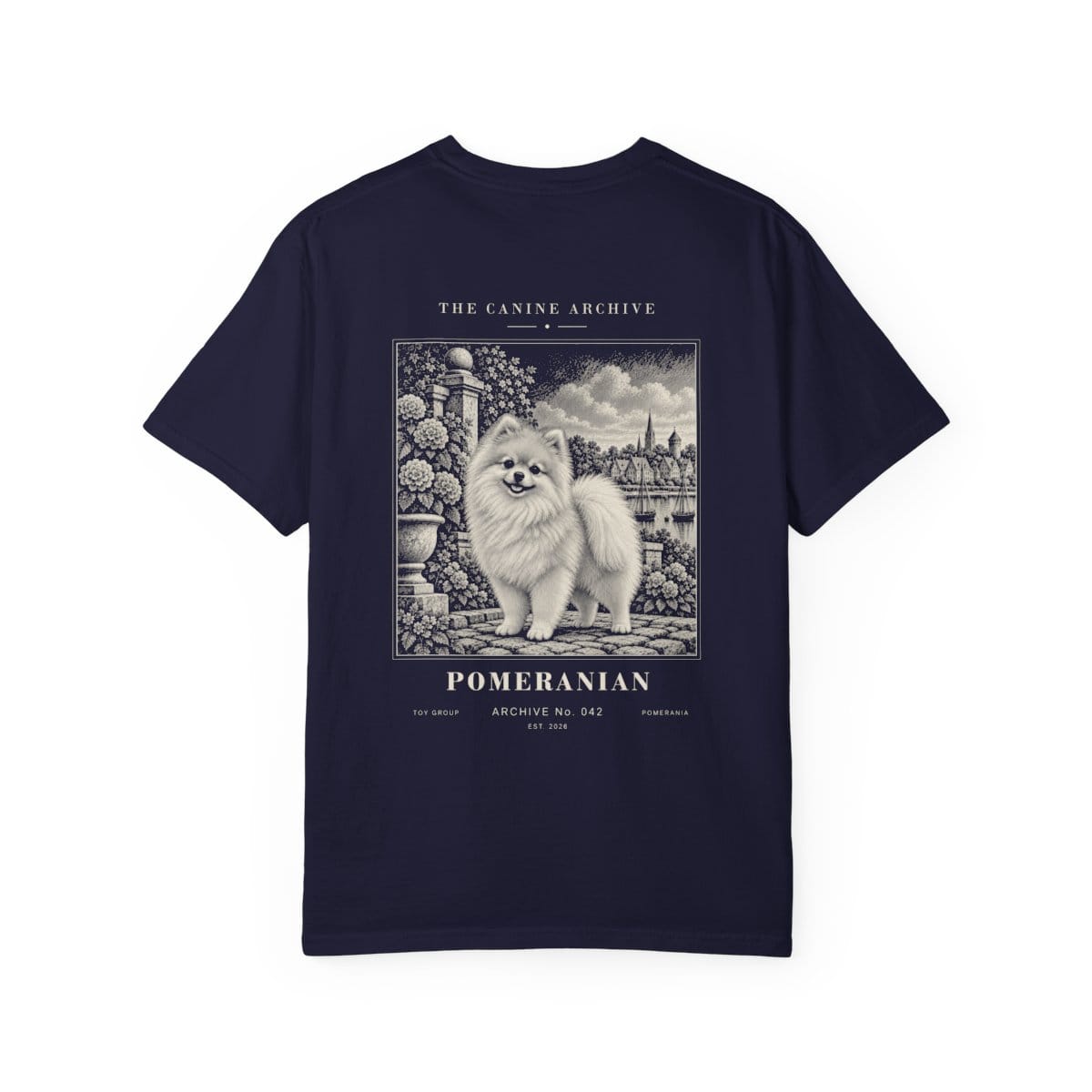 Pomeranian Tee in True Navy