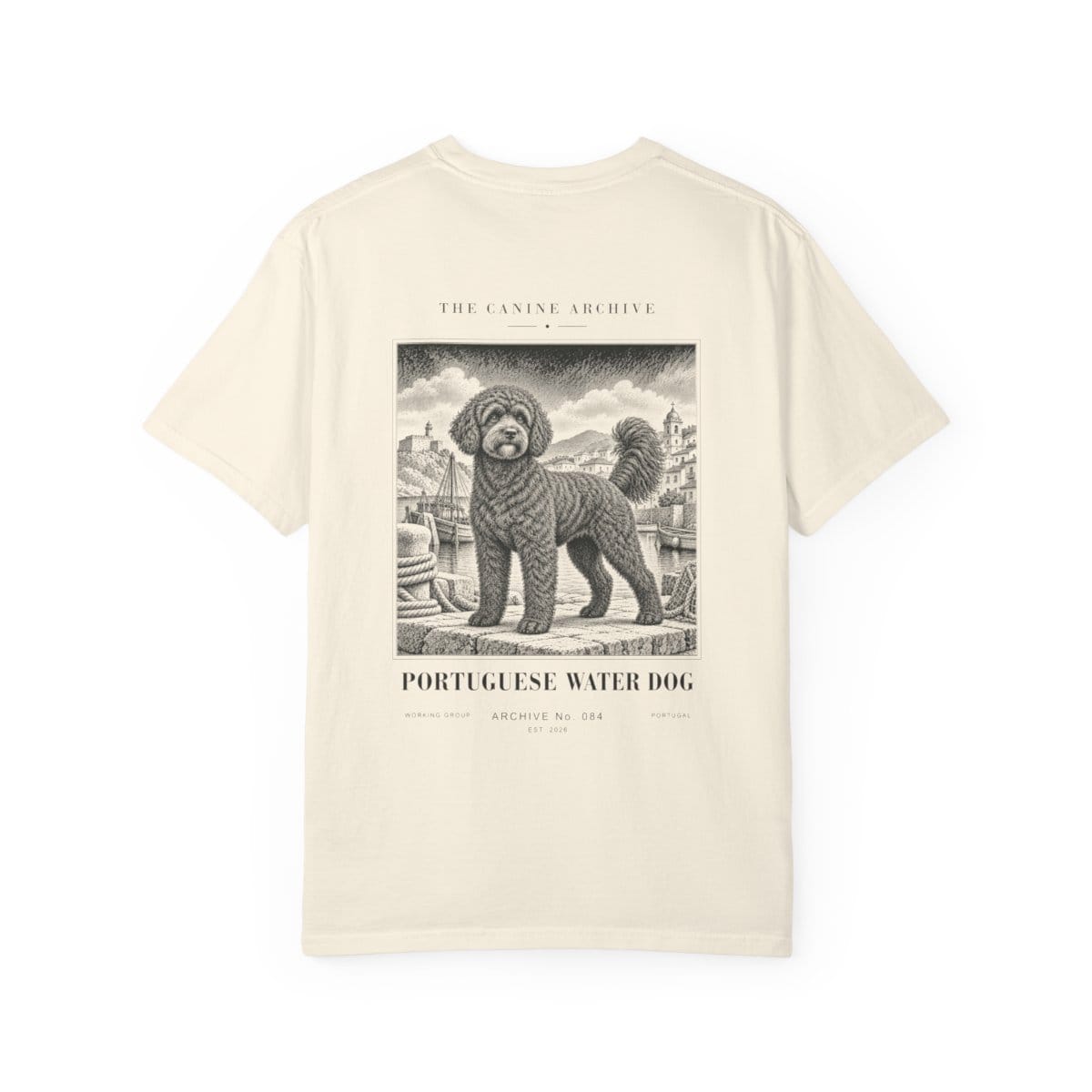 Portuguese Water Dog Tee in Ivory
