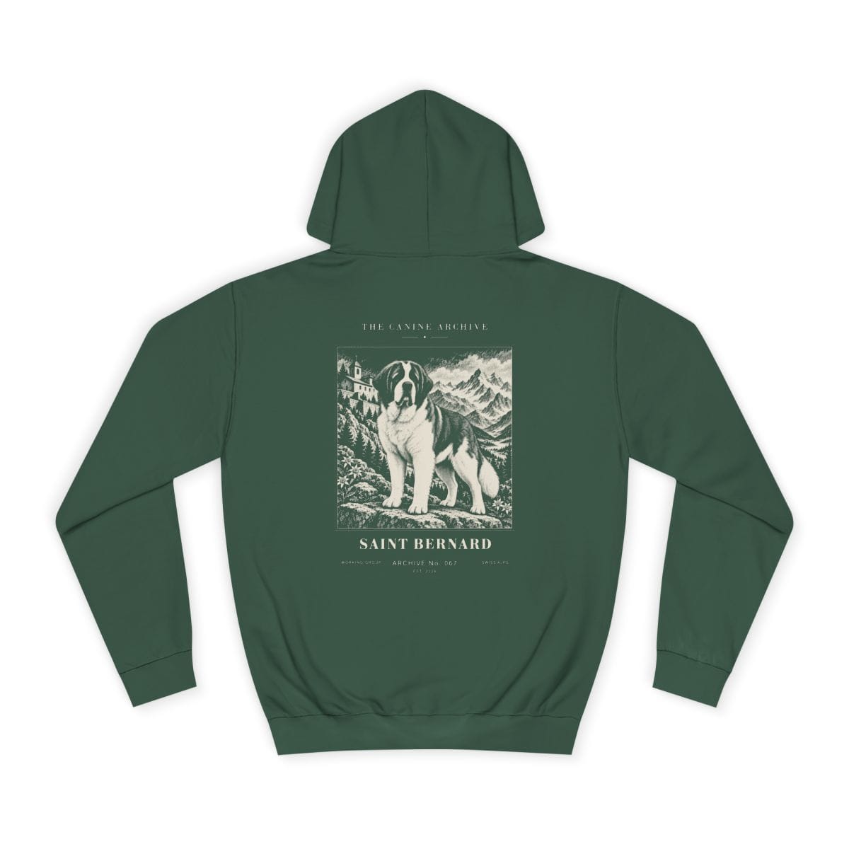 Saint Bernard Hoodie in Bottle Green