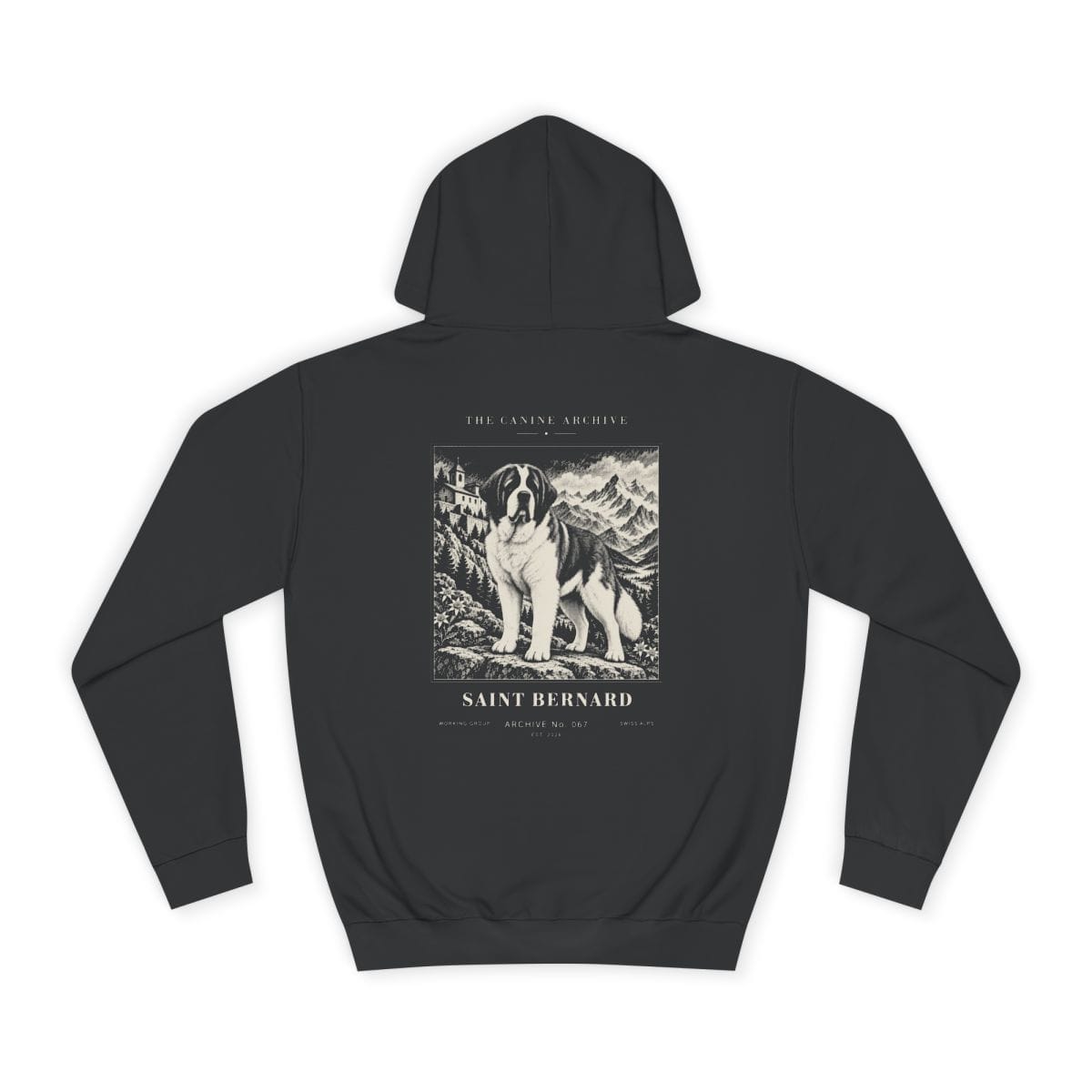 Saint Bernard Hoodie in Jet Black