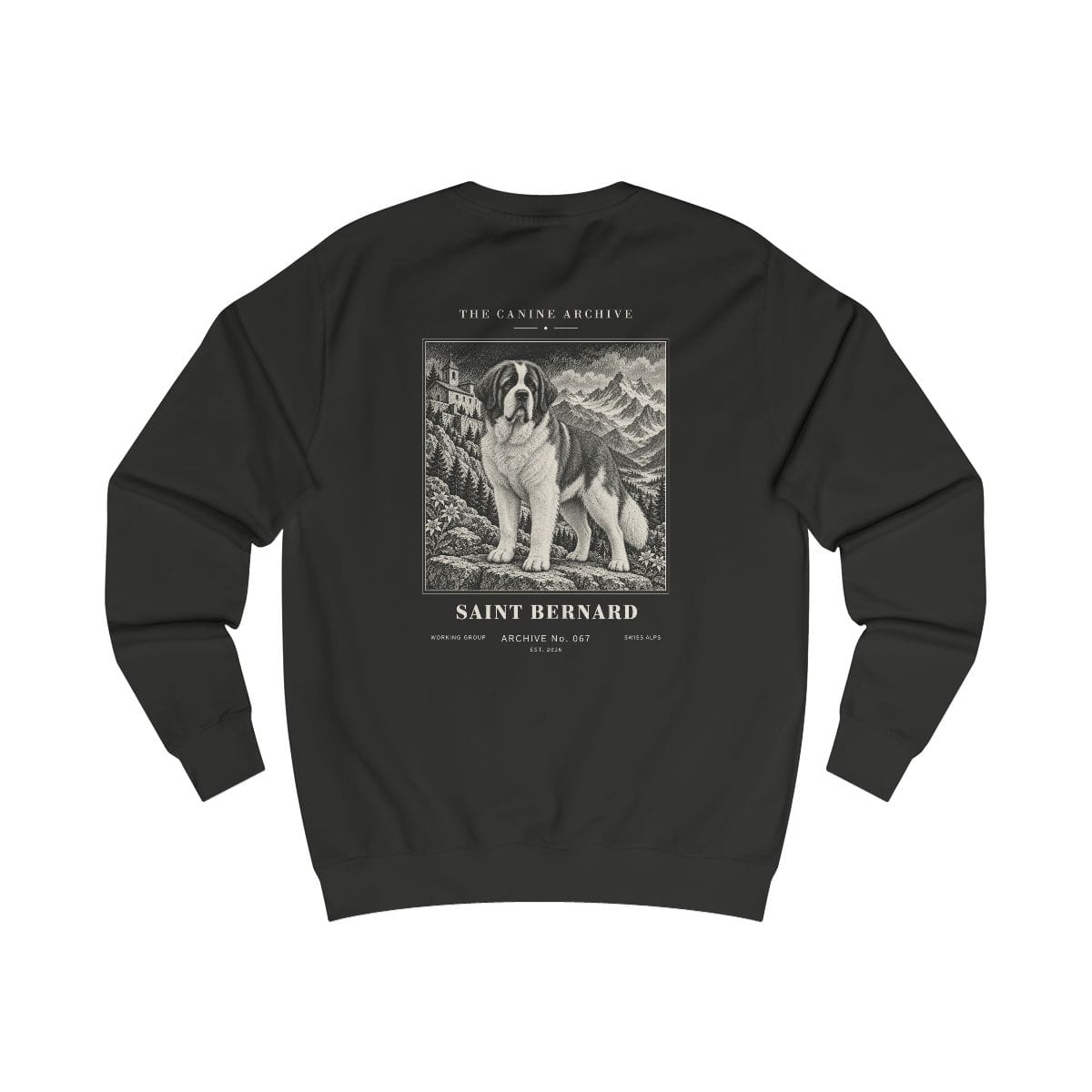 Saint Bernard Sweatshirt in Jet Black