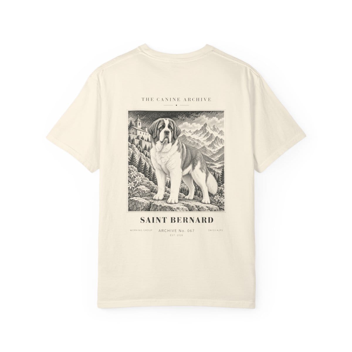 Saint Bernard Tee in Ivory