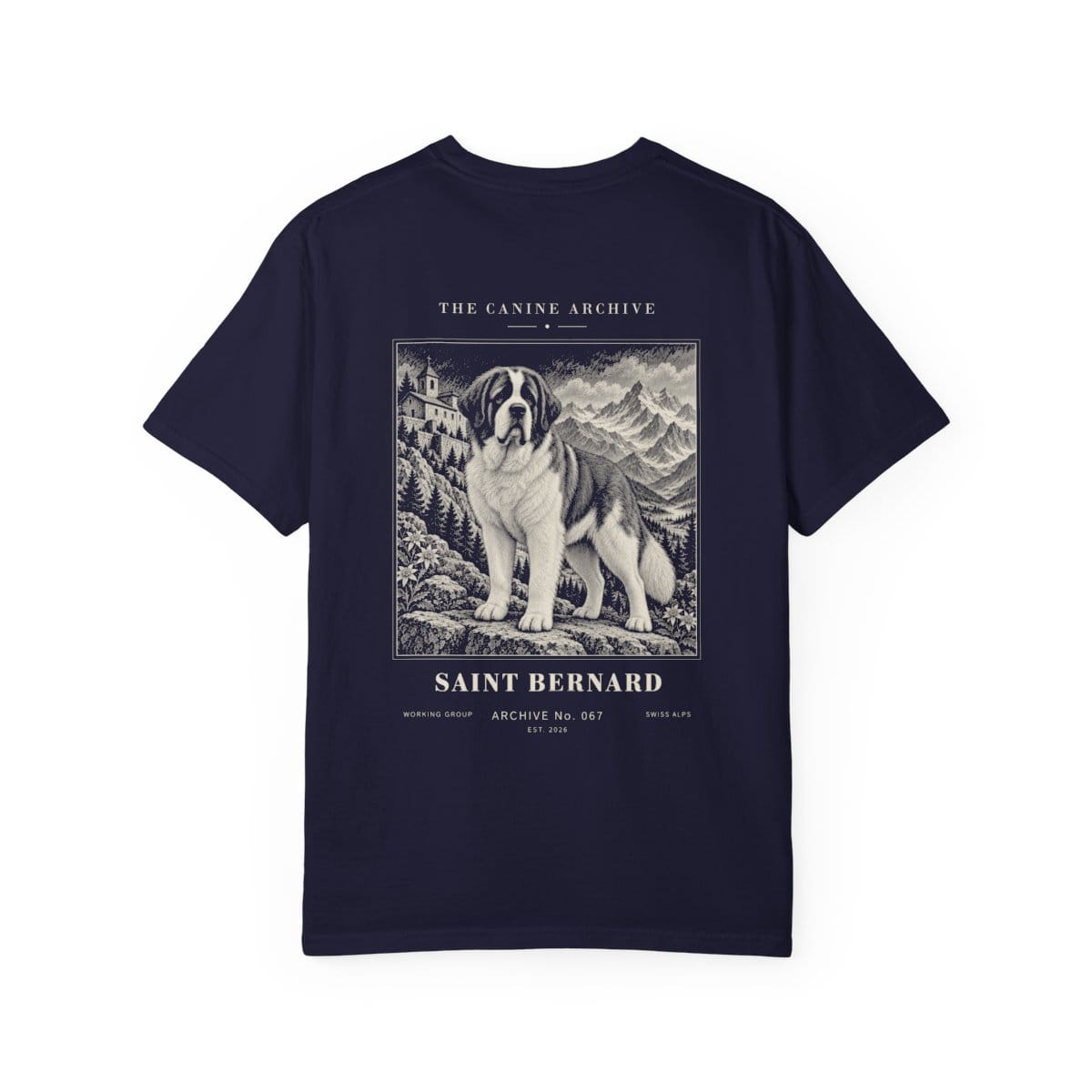 Saint Bernard Tee in True Navy