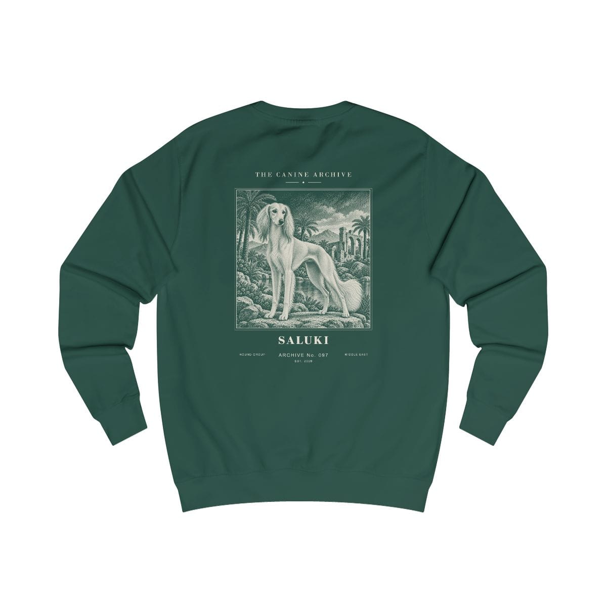 Saluki Sweatshirt in Bottle Green