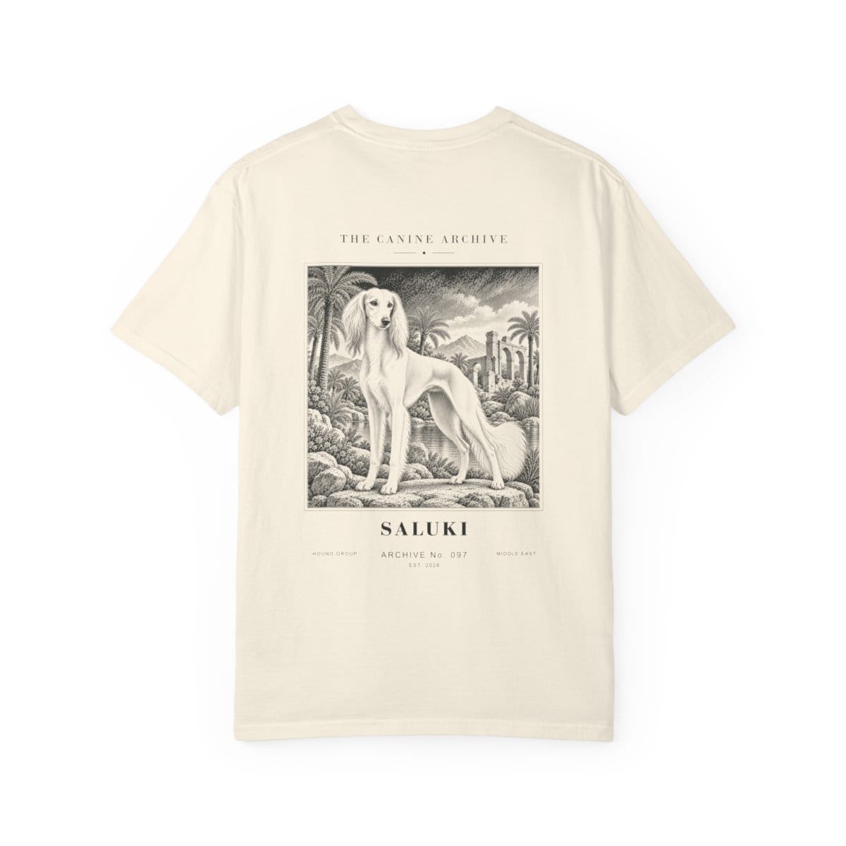 Saluki Tee in Ivory