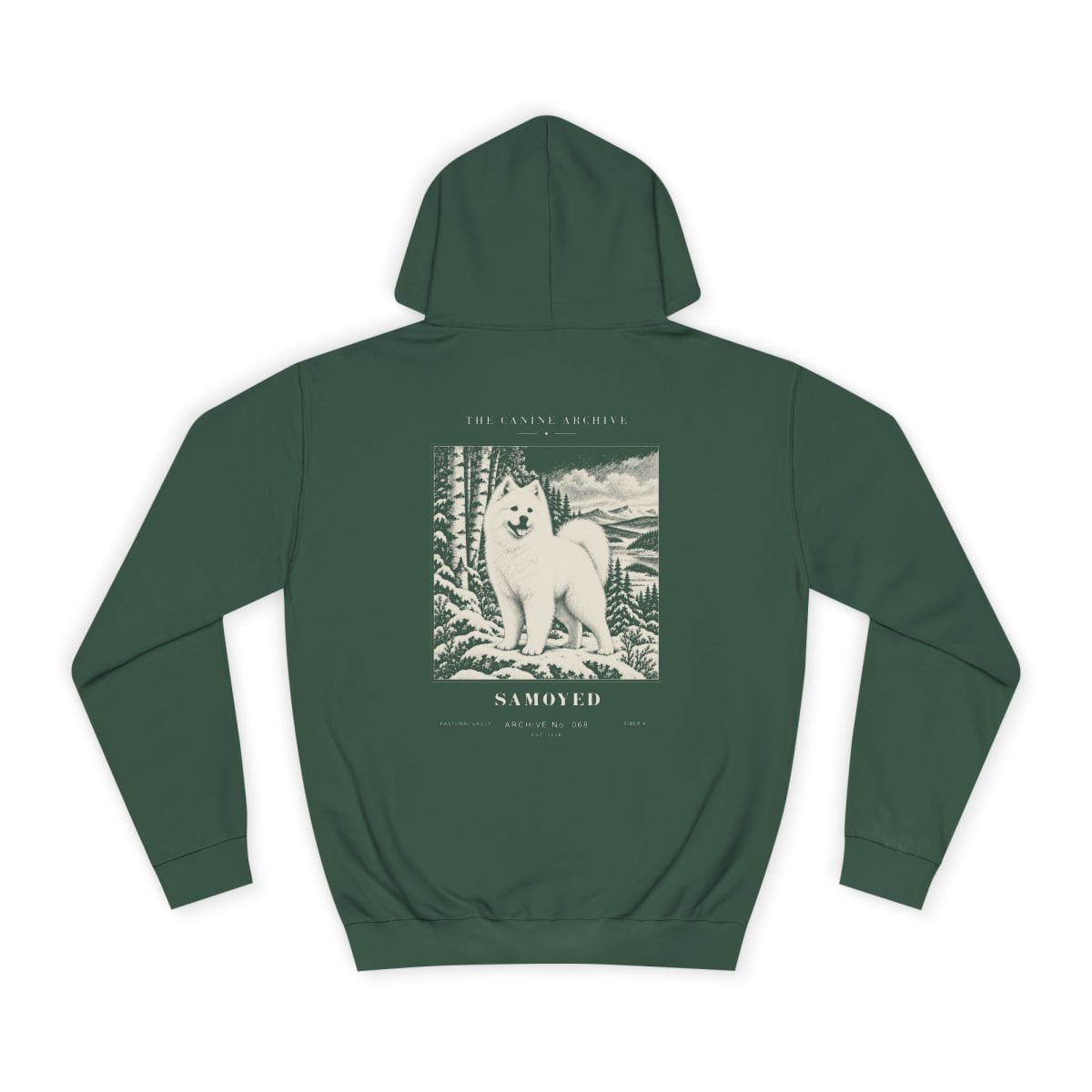 Samoyed Hoodie in Bottle Green