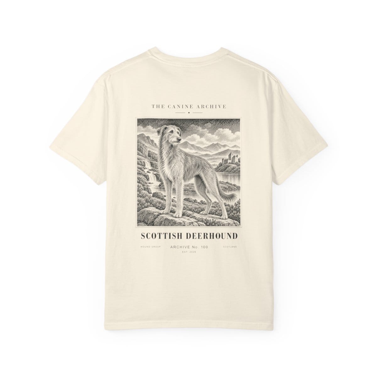 Scottish Deerhound Tee in Ivory